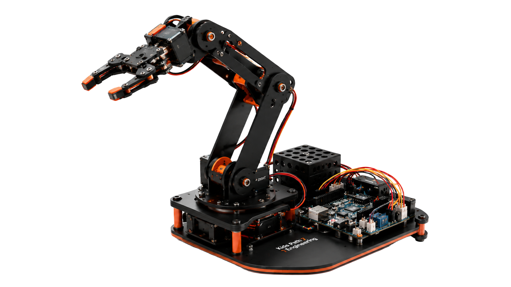 Voorbeeld van een Arduino robotarm die objecten verplaatst